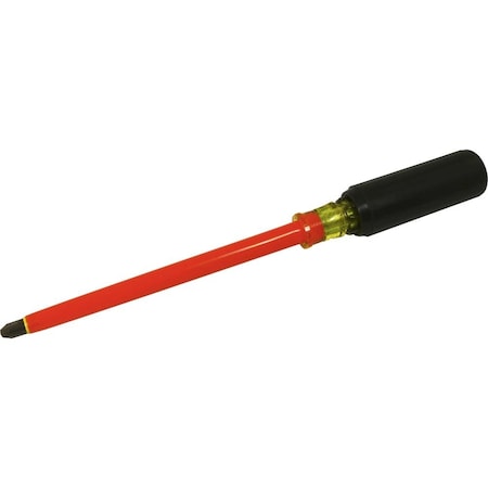 Gray Tools No. 4 Phillips Screwdriver, 3/8 Shank, 8 Blade Length, 1000V Insulated 50408-I